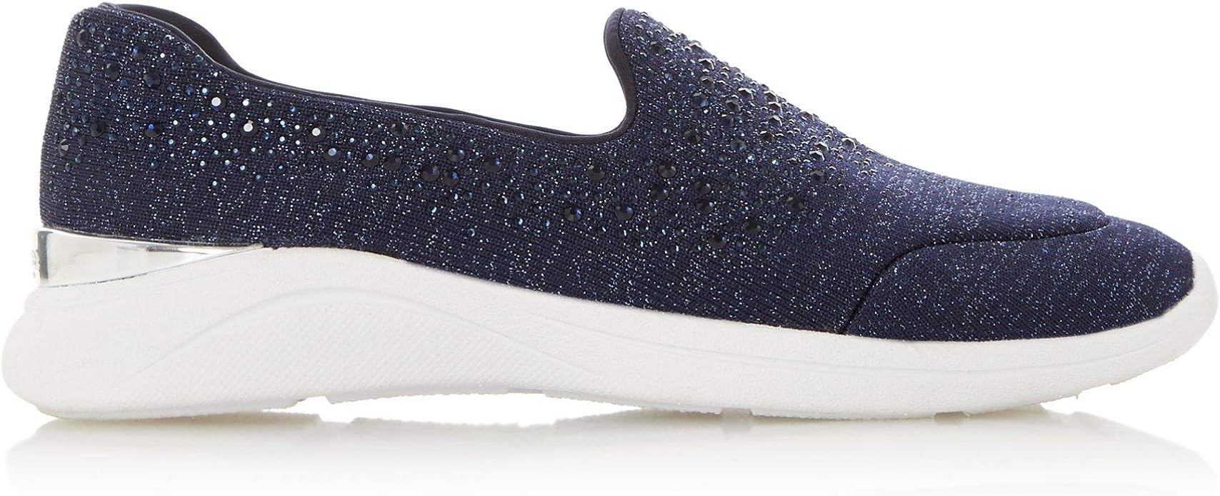 navy slip on trainers ladies