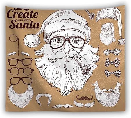 Cartoni Animati Sul Natale.Hlgq Arazzo Di Babbo Natale Appeso A Parete Di Cartone Animato Di Natale Stile Anime Di Natale Adatto Per Decorazioni Murali Tessuti Di Sfondo Ecc A 150x130cm Amazon It Casa E Cucina