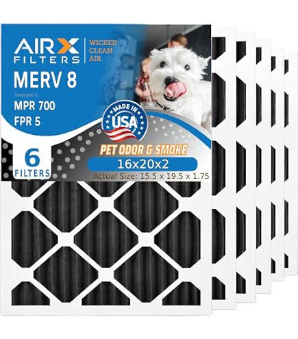 AIRx Filters Odor 20x25x2 Furnace Filter MERV 8 Carbon Filter