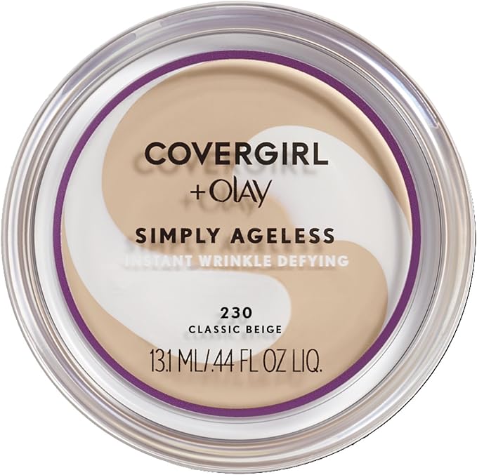 CoverGirl Face Products CoverGirl & Olay Simply Ageless Foundation, Classic Beige 230, 0.40