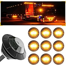 BJZ 3/4'' LED Trailer Marker Clearance Lights Amber