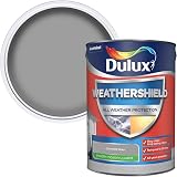 Dulux Weathershield Smooth Masonry Paint Concrete Grey 5L
