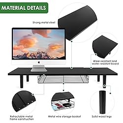 LOTEYIKE Dual Monitor Stand for 2 Monitors, Large