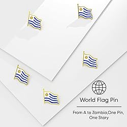 Uruguay Flag Lapel Pin - Enamel Metal National