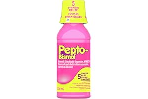 Pepto Bismol Liquid for Nausea, Heartburn, Indigestion, Upset Stomach, and Diarrhea Relief, Original Flavor 230mL