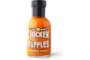 Blonde Beard's Buffalo Sauce Chicken & Waffles (Mild/Medium) Spicy & Sweet - Great on Chicken Wings - Maple, Cayenne, Garlic, Butter - Gluten Free, Healthy, Natural (8 fl oz)