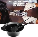 Gezimetie 3Pcs Hair Dyeing Tool Set Bowls Brushes Comb DIY Salon view 7