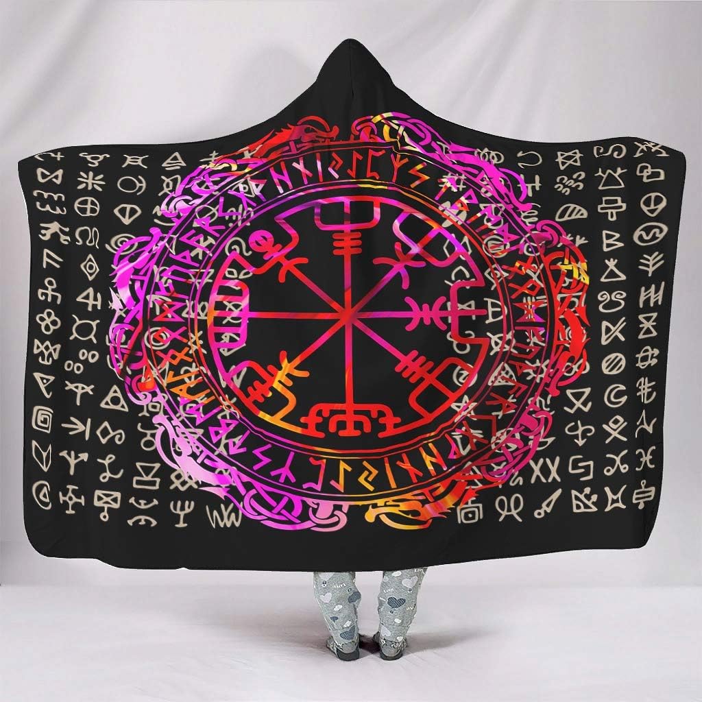 Viking Hooded Blanket Wrap,Super Soft for Winter to Just