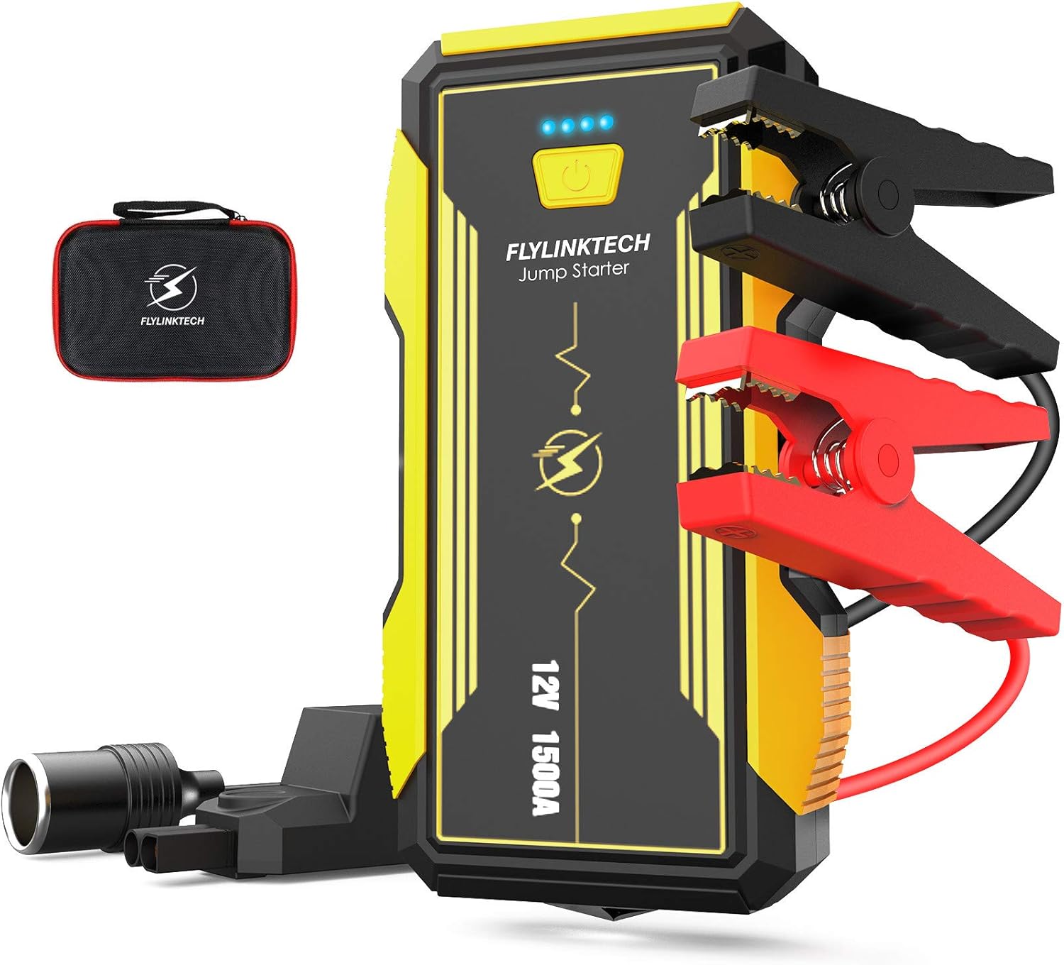 FLYLINKTECH Car Jump Starter, 16000mAh Capacity 1500A Peak