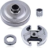 HAISHINE .325"-7T Clutch Drum Sprocket Rim Needle Bearing Kit for Husqvarna 340 345 346XP 350 351 353 445 450 E Chainsaw, Rim Sprocket Kit Compatible with Needle Bearing Replace 537110503, 503980002