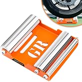Grand Pitstop Motorcycle Wheel Cleaning Stand - Paddock Stand Replacement - Wheel Roller Stand for tire Cleaning &amp; Chain Lubrication - GRoller Medium (Bikes < 485 lb &amp; Tyre Width <180 mm)