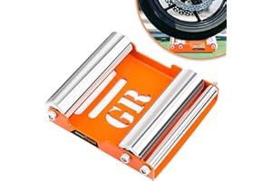 GrandPitstop Motorcycle Wheel Cleaning Stand - Paddock Stand Replacement - Wheel Roller Stand for tire Cleaning & Chain Lubri