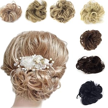 Amazon Com Focussexy Synthetic Hair Bun Extension Donut Chignon