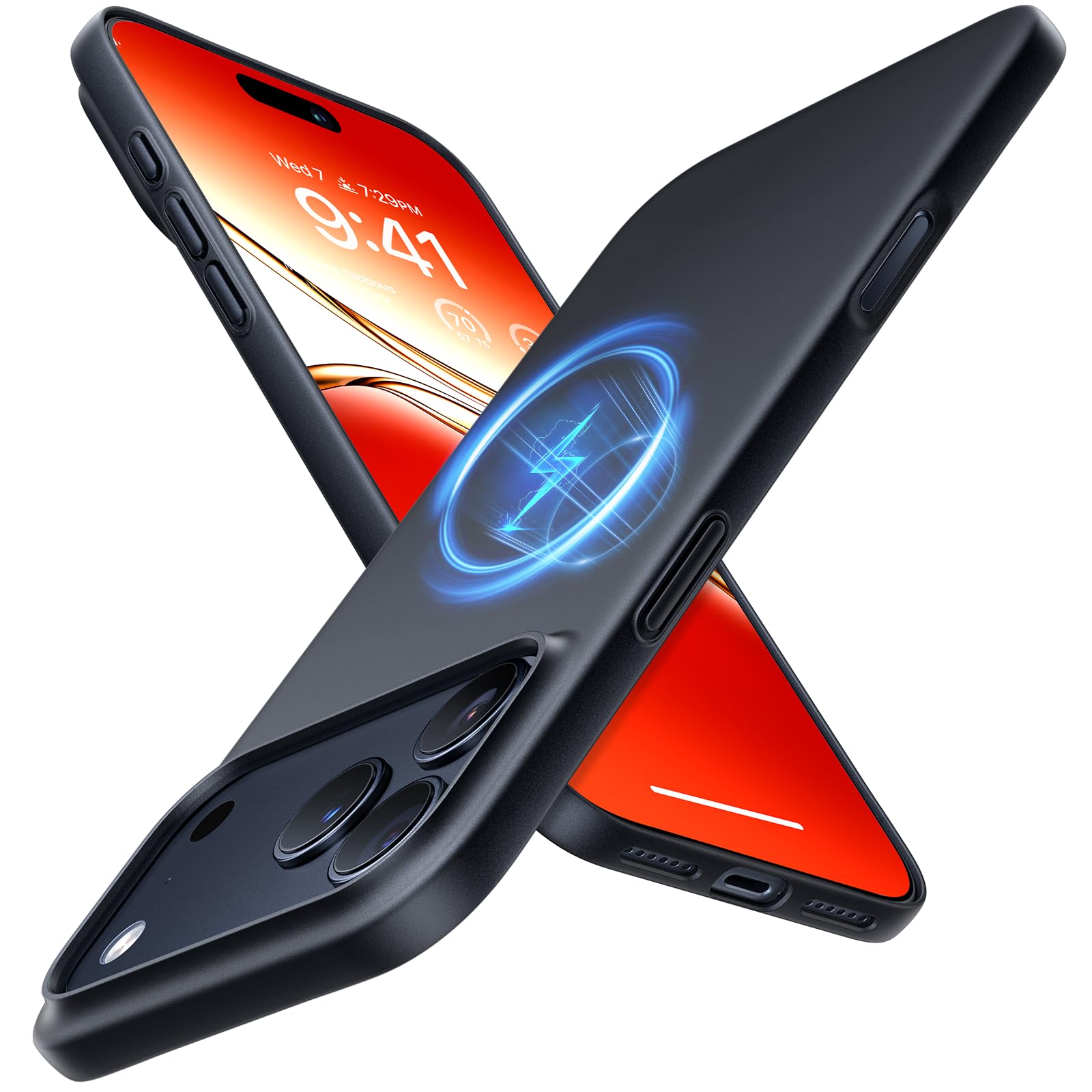 Photo 1 of TORRAS Magnetic Slim-Fit for iPhone 17 PRO MAX Case, Ultra-Thin 17 ProMax Phone Case Compatible with MagSafe, Light Anti-Scratch Matte Hard PC Bayer 6.9 inch OriginFit, Matte Black