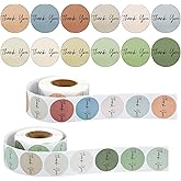 Nogeqi 1000 Pcs Thank You Sticker, 1inch Small Business Stickers, Self-Adhesive Labels for Supporting My Business Supplies Packing,Envelopes,Gift Wraps Party and Crafts