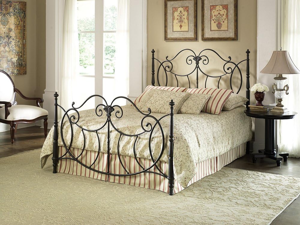 Amazon Com Leggett Platt Shannon Vintage Headboard King Charcoal Bed Frames