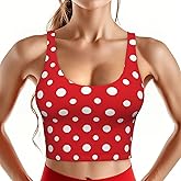 Dujiea Women's Sports Bra with Removable Padding High-Impact Sports Vest, Tank Top for Yoga, Gym, Running