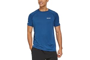 BALEAF Men's Running Workout Shirts Short Sleeve Athletic T-Shirt Quick Dry