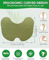 MQUPIN Knee Pain Relief Patch 84 Pcs Herbal Wormwood 10x13.3cm view 3