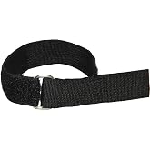 Heavy Duty Cinch Straps with Stainless Steel Metal Buckle, Reusable Durable Hook and Loop, Multipurpose Securing Straps - 4 Pack - 1.5" x 40"