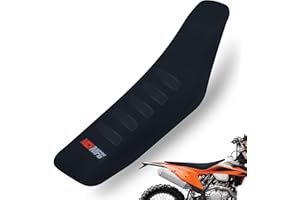 MCHMFG Universal Gripper Soft Seat Cover for All Bike Dirt Motorcycle MX Cross Enduro (Black)