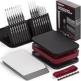 Nicpro Professional Miniature Painting Acrylic Kit, Stay Wet Palette & 16PCS Detail Paint Brushes Drybrush with Nylon Bag, Pa