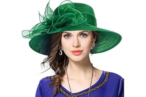 VECRY Kentucky Church Derby Dress Cloche Hat Sweet Cute Floral Bucket Hats