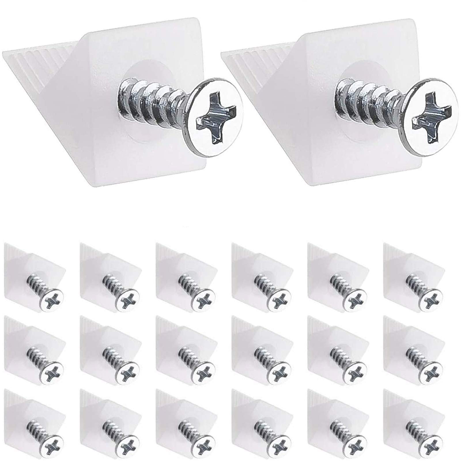 Lekeeu Drawer Repair Kit - 100 PCS Drawer Supports & Sagging Repair Fix Wedges with Screws