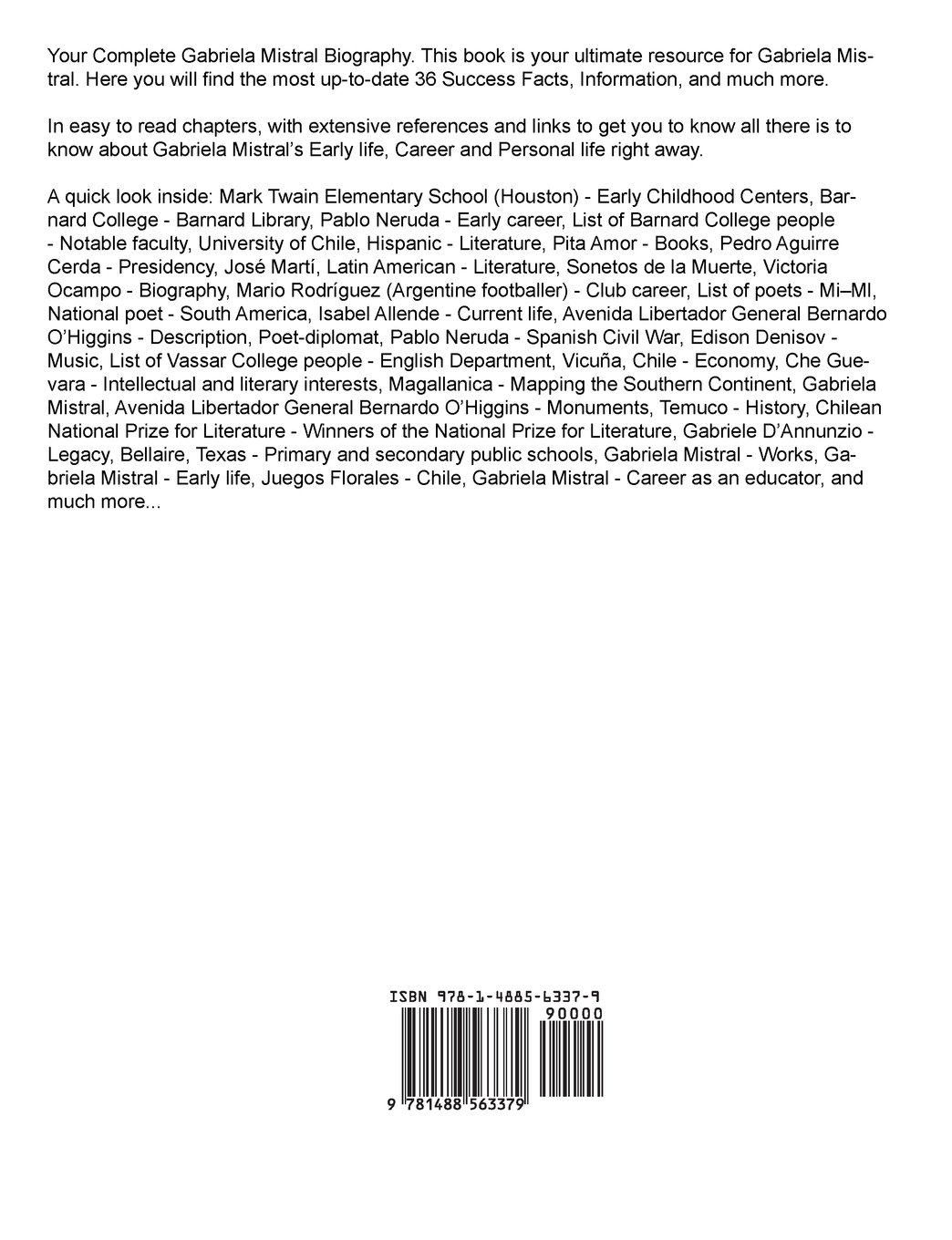 Gabriela Mistral 36 Success Facts Everything You Need To Know About Gabriela Mistral Blackburn Virginia Amazon Es Libros