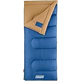 Coleman Brazos Cold-Weather Sleeping Bag, 20°F/30°F Lightweight Camping Sleeping Bag for Adults, No-Snag Zipper with Stuff Sa