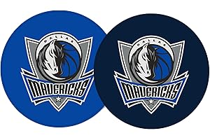 Desert Cactus Dallas Mavericks Car Cup Coaster NBA Basketball League Team Absorbent Sandstone Car Cup Coasters Set of 2 Licensed Product