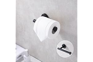 Toilet Paper Holder with SUS 304 Stainless Steel, Wall Mount, Paper Roll Holder for Bathroom, Kitchen, Washroom - Brushed Nic