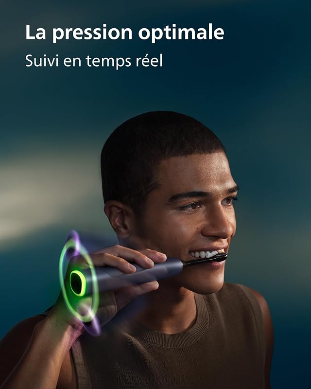 Sonicare DiamondClean 9000 nouvelle génération – brosse à dents électrique avec capteur de zone, capteur de pression, 21 réglages, coloris mauve satiné, modèle HX9214/85
