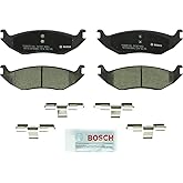 BOSCH BC967 QuietCast Ceramic Disc Brake Pad Set - Rear | Compatible with Select Chrysler Aspen; Dodge Durango, Ram 1500 Truck/Van; Ram 1500 + More