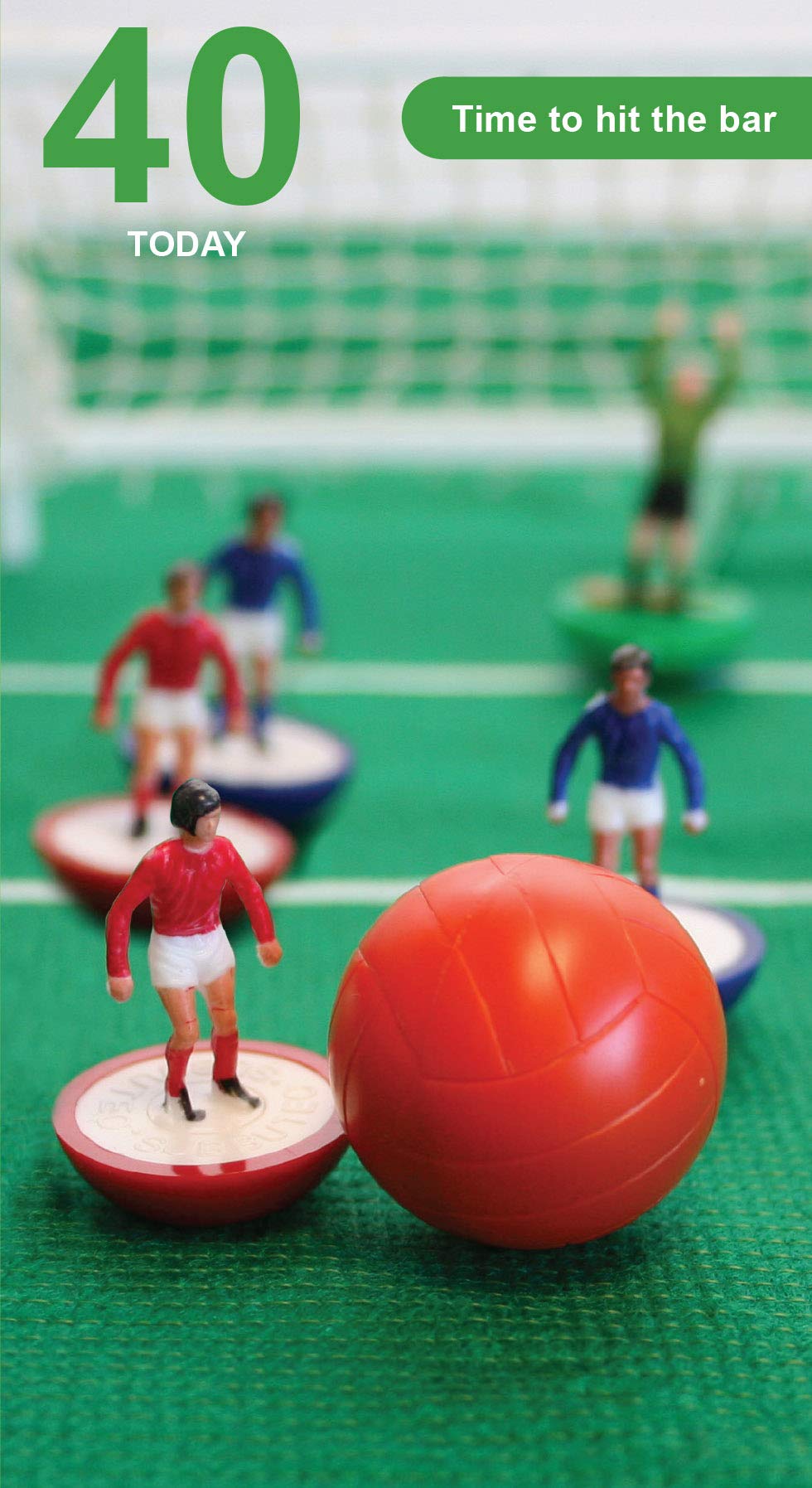 Subbuteo 40th Birthday Card