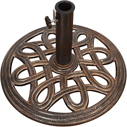 vintage cast iron patio umbrella stand