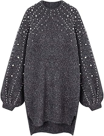 dark grey jumper dress