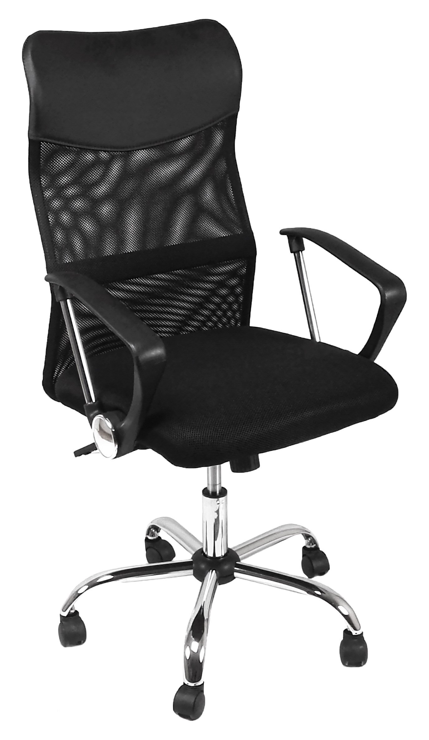 Tumueblekit Office Director Chair, Polyester, Black, 114 x 60 x 52 cm