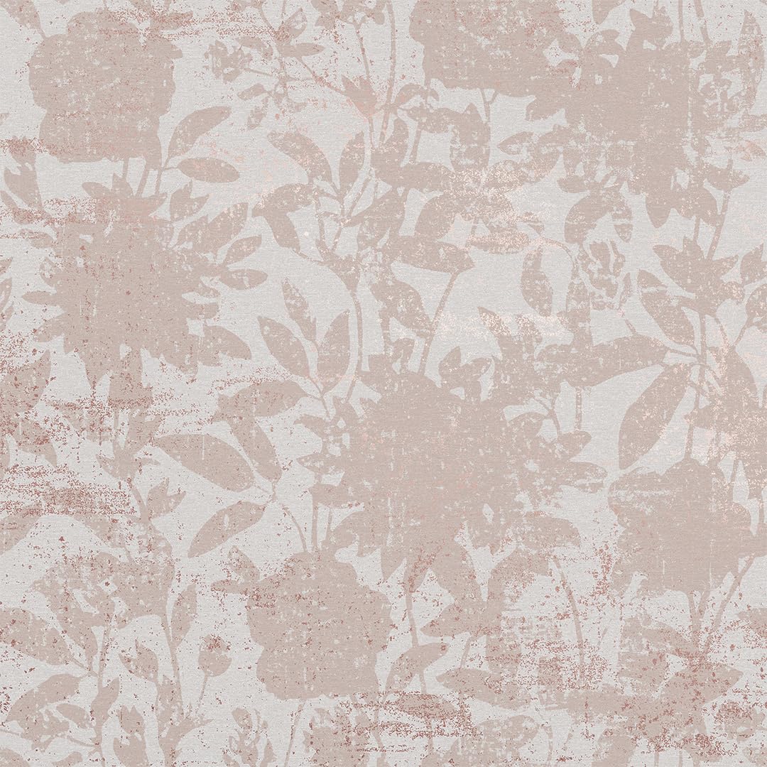Tempaper CL4002 Garden Floral Removable Peel and Stick Wallpaper, 20.5" x 16.5', Dusted Pink