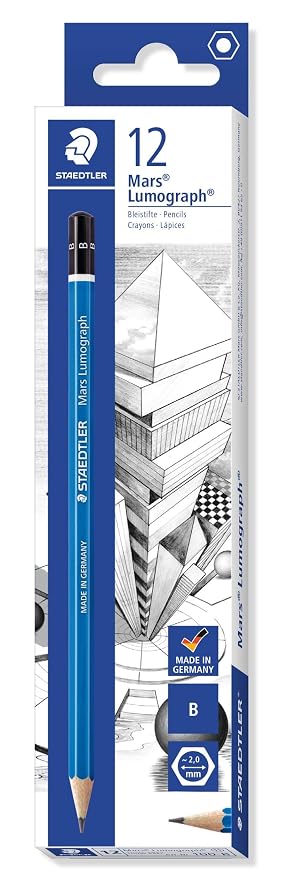 Std100b Staedtler Mars Lumograph Drawingsketching Pencil