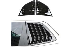KEALAS for Honda CRV Sport Style Rear Side Window Louvers Air Vent Scoop Shades Cover Trim for Honda CRV 2023 2024 2025-Glossy Black