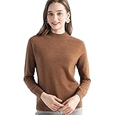 Chanyarn Women's 100% Pure Cashmere Sweater Mock Neck Long Sleeve Warm Leisure 2025 Fall Winter Knit Pullover