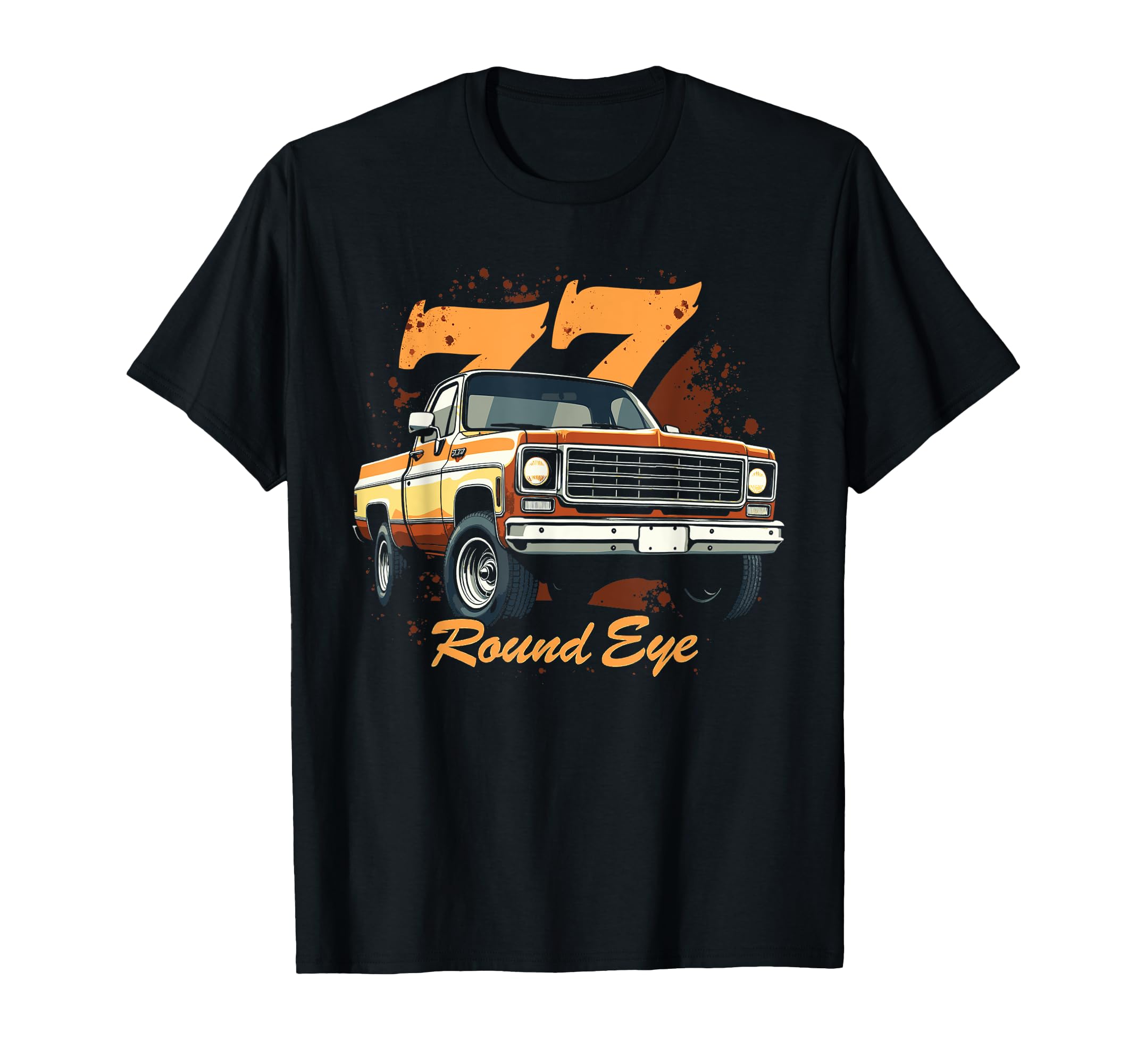 Photo 1 of 1977 Squarebody Truck Round Eyes K10 Square body Truck T-Shirt