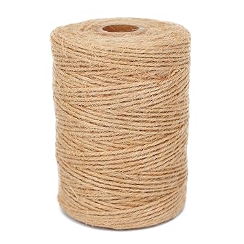 Wishtop 656 Feet Natural Jute Twine 2mm 3ply Arts And Crafts Jute
