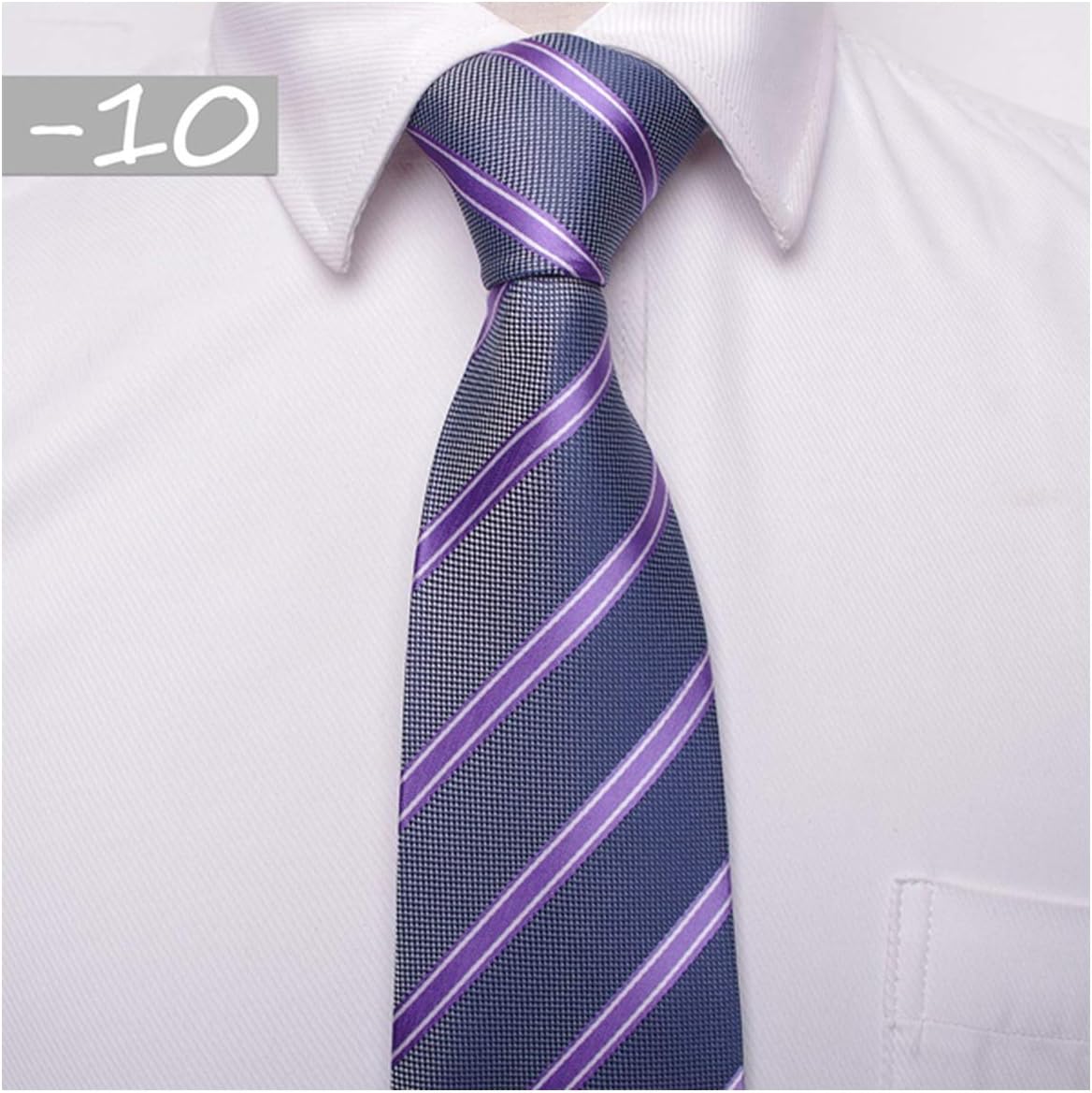 Classic Men Business Formal Wedding Tie 8cm Stripe Neck Tie Fashion Shirt Dress Accessories