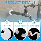 PATIKIL 6Pcs White PP Plastic 20mm Water Pipe Cover Escutcheon Flange Collar view 4