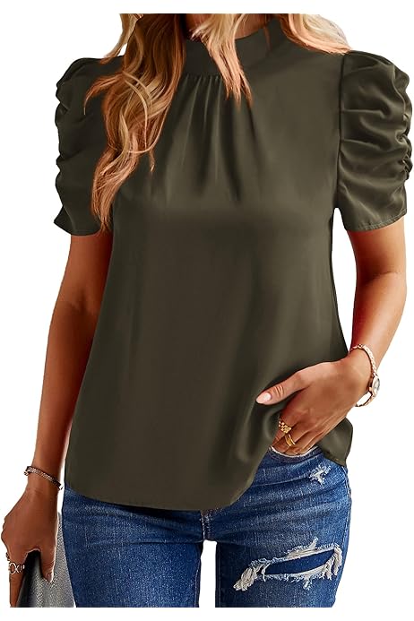 chaus split neck blouse