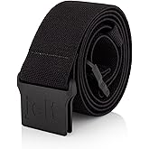 Jelt Venture Adjustable Elastic Stretch Belt Non-Slip for Men or Women Black