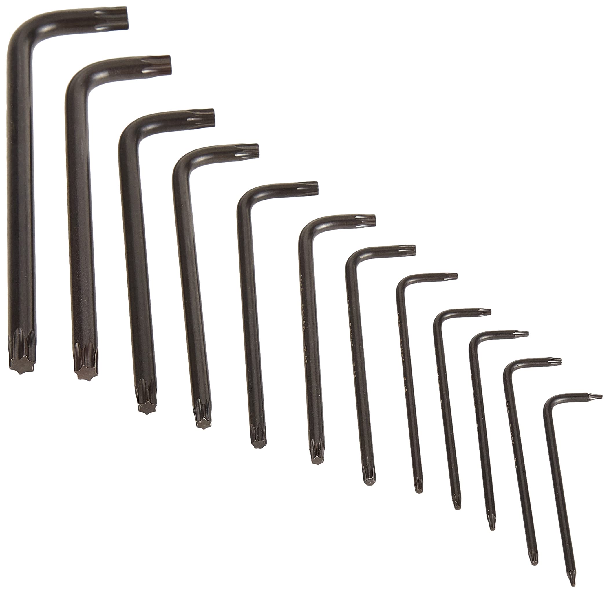 Bahco 1995TORX/13T Hexagon Offset Screwdriver Set for Torx Head Screws, Black/Orange, Set of 13 Piece