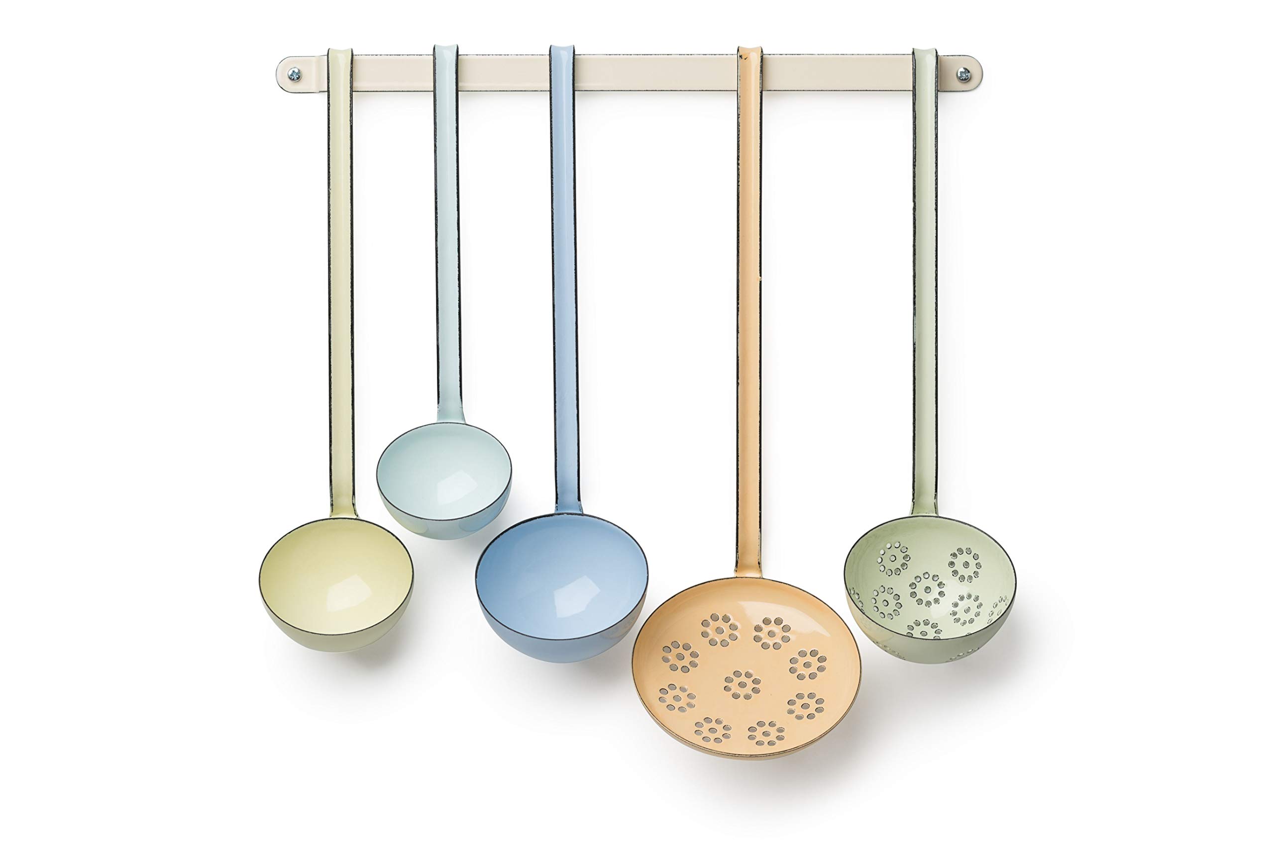 Riess 5-Piece Creator Set, Multicoloured, Enamel, Includes 3 Ladles, Skimmer, Baking Scoop, Pastel Collection